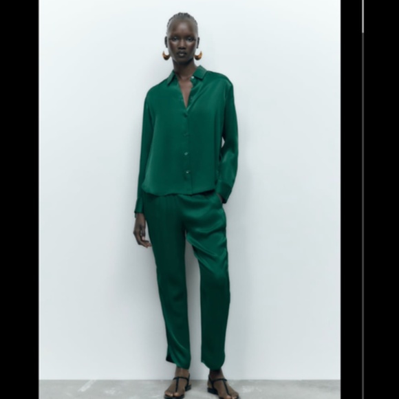 Zara Pants - SATIN EFFECT PANTS